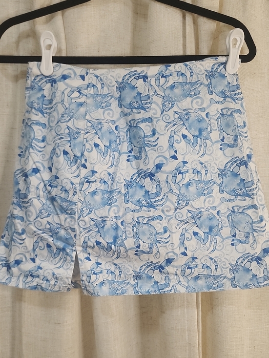 Kaeli Smith Pants - Kaeli Smith Blue and White Printed Skirt P9